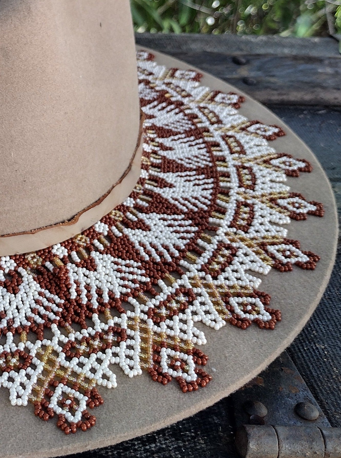 Santa Clara Hat Woll embellished beaded work