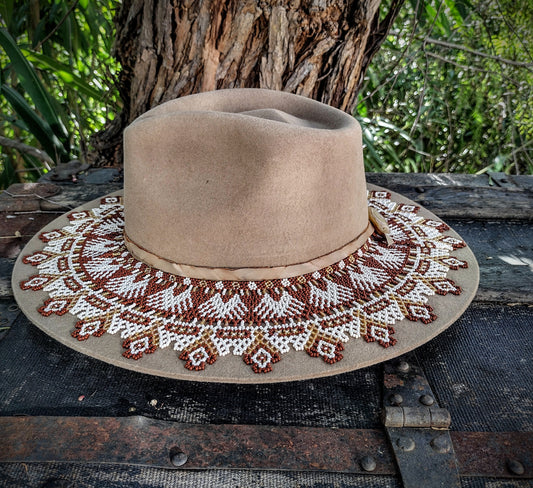 Santa Clara Hat Woll embellished beaded work