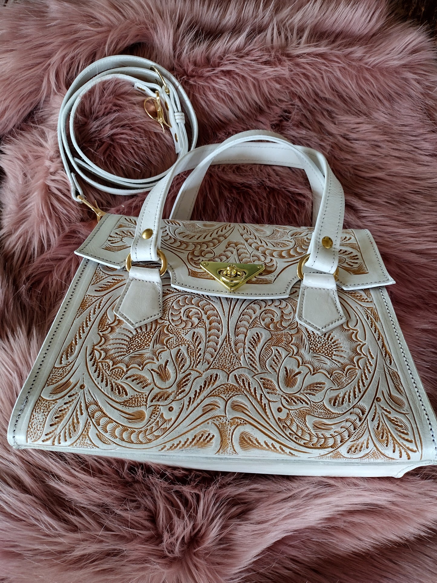 Cofre purse white/wash