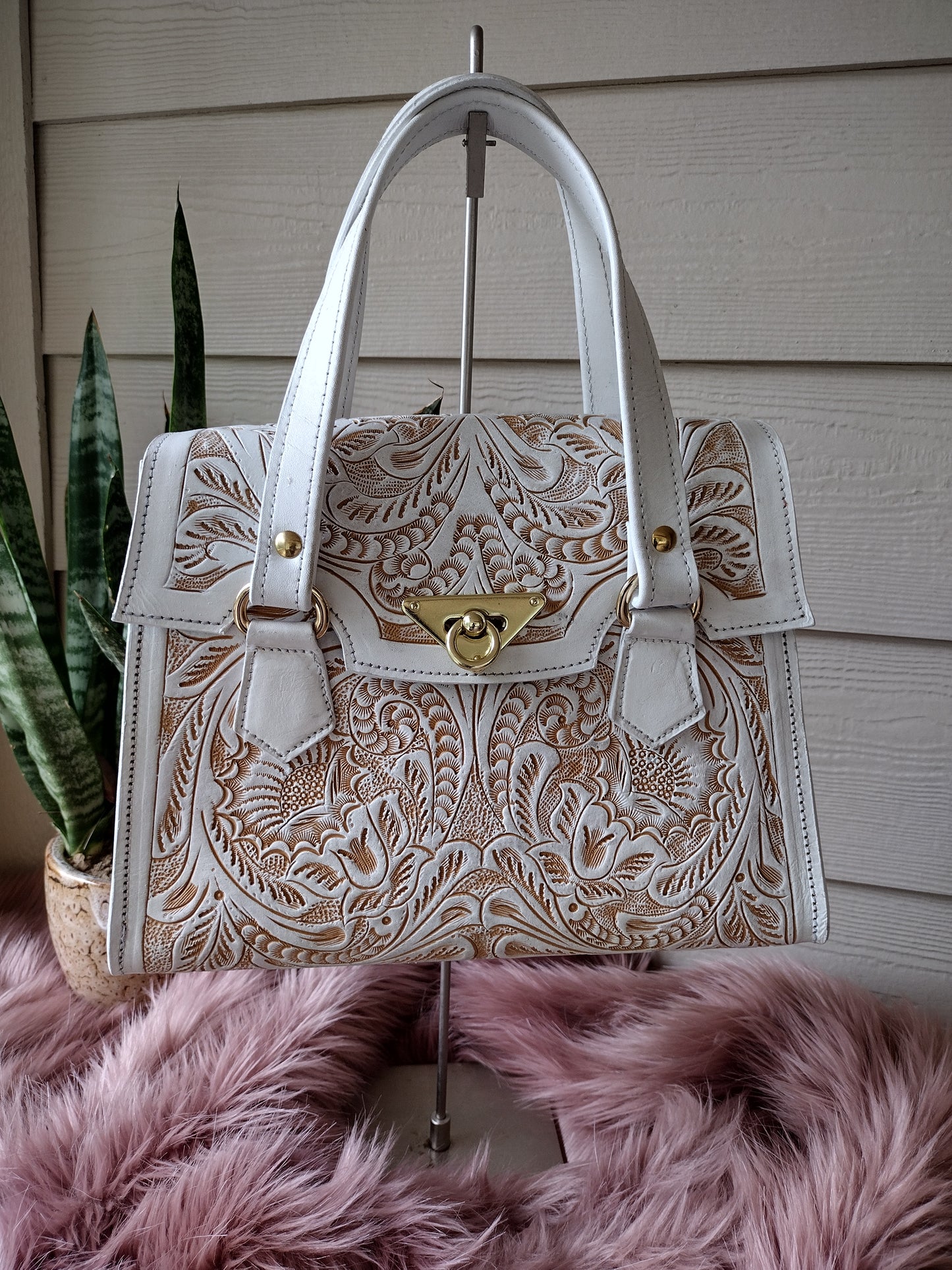 Cofre purse white/wash
