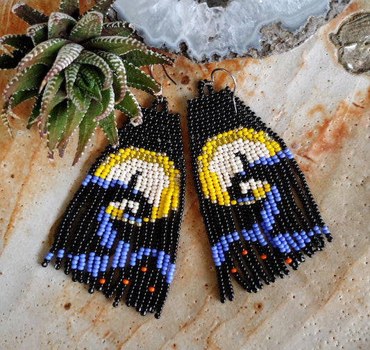 Nightmare beaded earrings