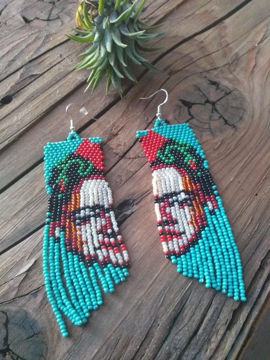 Teal Frida Earrings