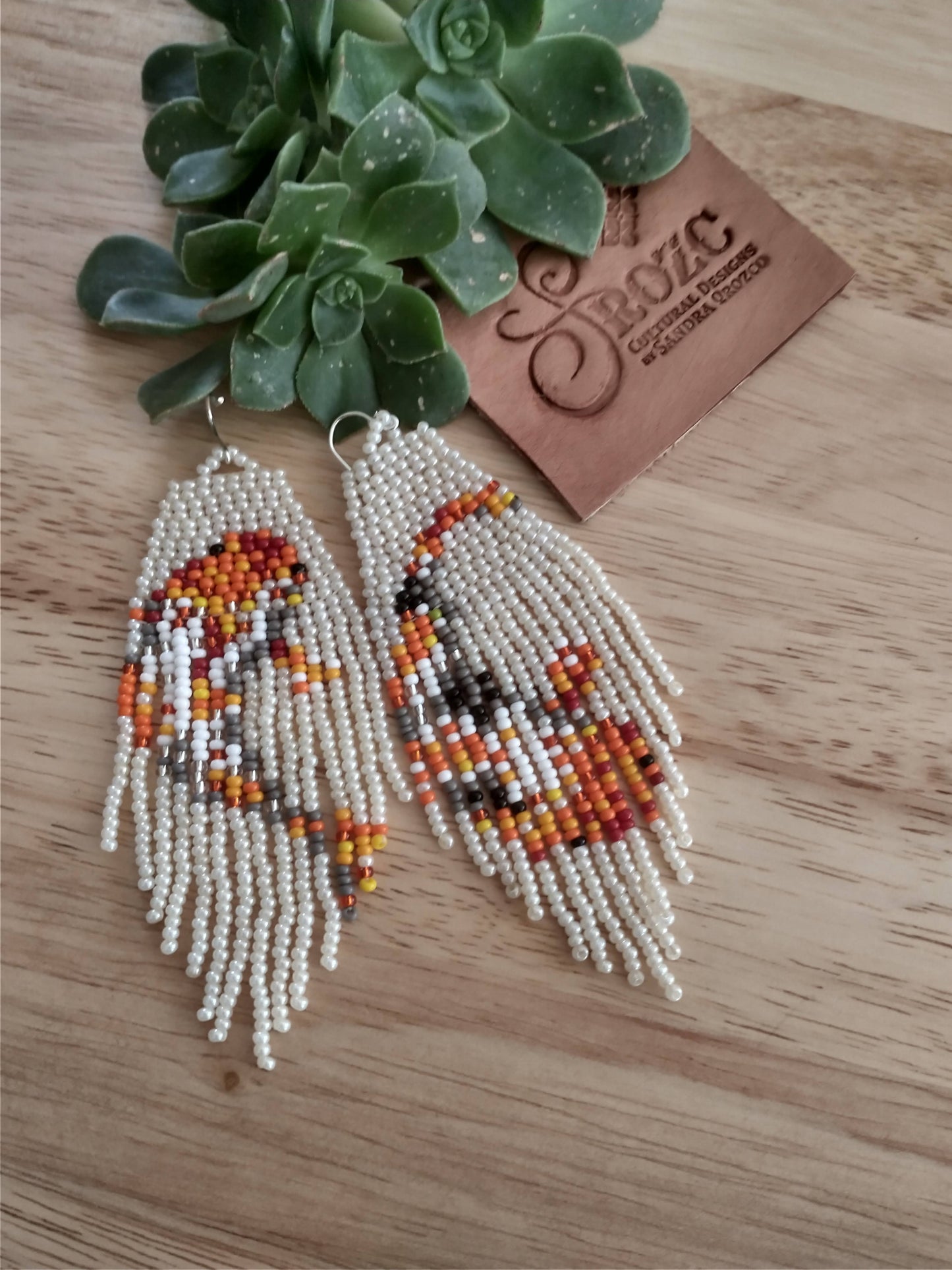 koi fish beaded earrings.